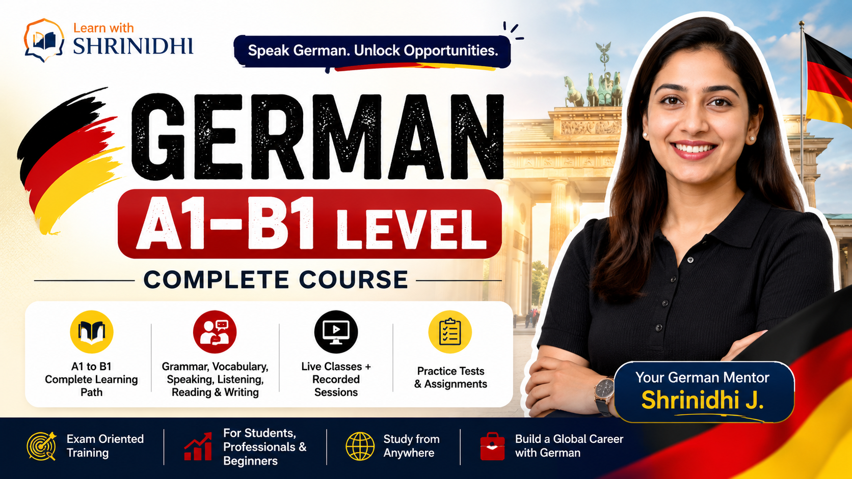 German A1 to B1 Level - Complete CEFR Pathway