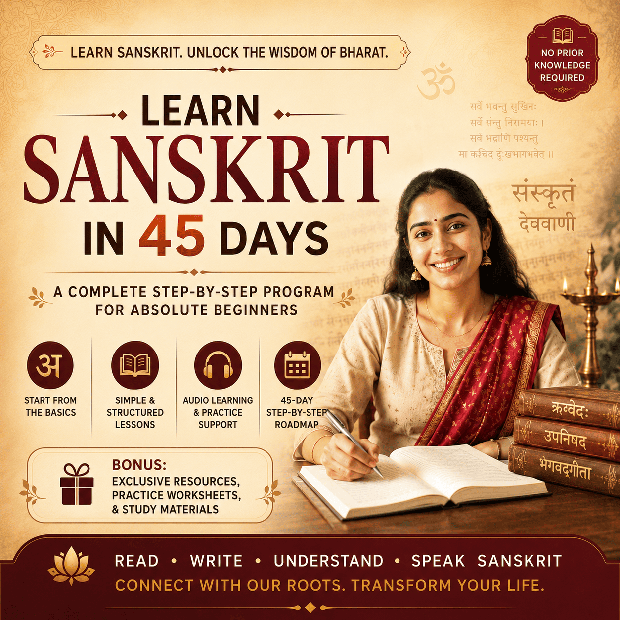 Learn Sanskrit in 45 Days